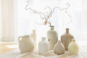 Stoneware vases - obrazy, fototapety, plakaty
