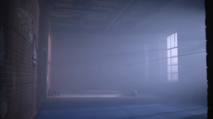 gym in the basement. Interior of a boxing hall in loft style. Empty wrestling room. Grunge gym Interior with Equipment. Interior of a fitness hall with punching bags
