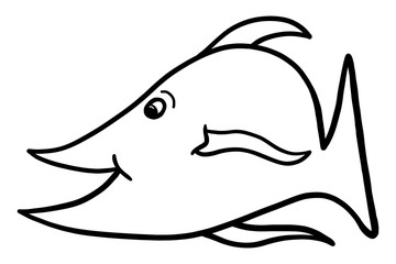 Cartoon Fish Illustration Clip Art