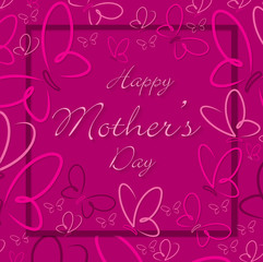 Happy Mother s Day butterfly card in format.