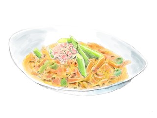 トマトクリームパスタ