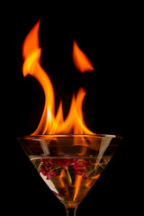 Fire martini