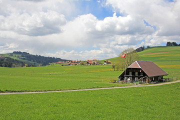 Fototapeta na wymiar Längenberg, Alpen, Schweiz 
