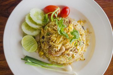 Fried rice with pineapple