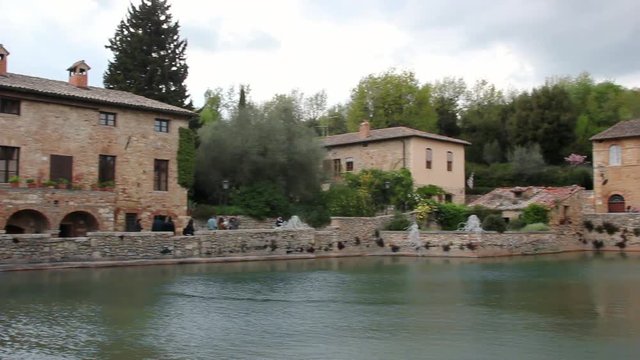 Italy, Tuscany, Bagno Vignoni