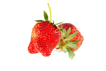 fresh strawberry isolated on white background