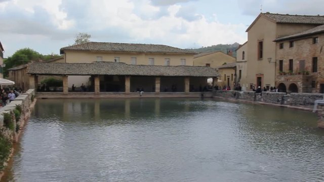 Italy, Tuscany, Bagno Vignoni
