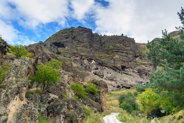 Fototapeta na wymiar Vanis Kvabebi cave monastery. Georgia