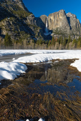 Yosemite Falls pond reflection