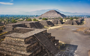                               Teotihuacan pyramids in Mexico