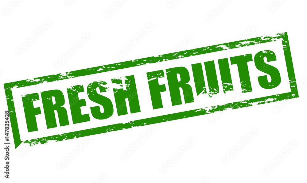 Sticker fresh fruits