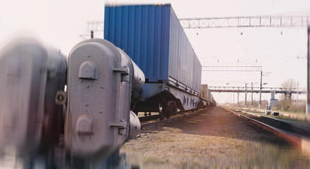 Fototapeta na wymiar Railway container