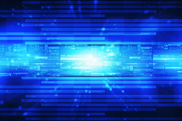 2d illustration technology background