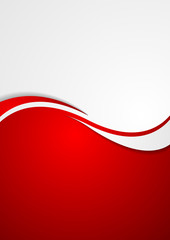 Corporate background flyer with waves