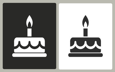 Cake - vector icon.