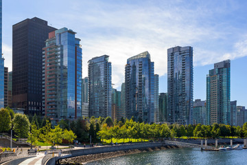 Fototapeta na wymiar Condominium Waterfront Living in Vancouver BC