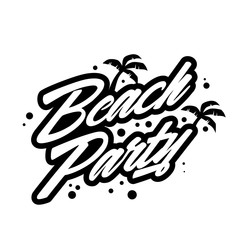 Summer vector typography