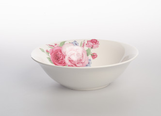 bowl or ceramic bowl on a background.