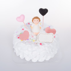 cake or Wedding Cake on a background.