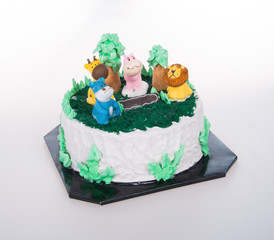 cake or ice cream cake on a background.