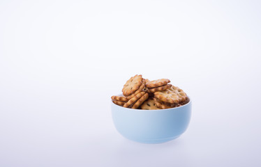 cookie biscuits with filling on background