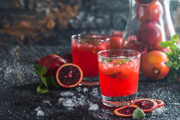 fresh blood orange juice