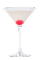 Refreshing cold cocktail in a martini glass. Cocktail - molecular cuisine