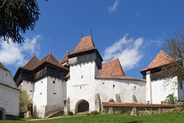 Fototapeta na wymiar fortified church of Viscri, Transylvania, Romania