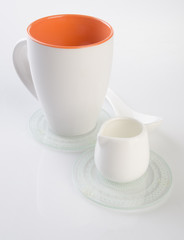 tea cup or coffee cup on a background.