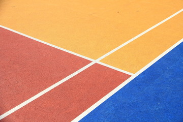 Fototapeta premium Colorful Basketball Court