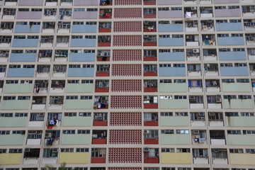 Fototapeta na wymiar Public Housing Estate in Hong Kong