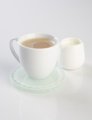tea or hot tea cup on a background.