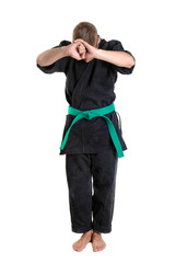 Martial arts student