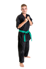 Martial arts student