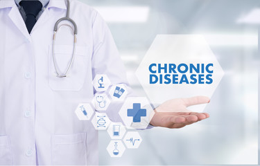Fototapeta na wymiar CHRONIC DISEASES Healthcare modern medical Doctor concept