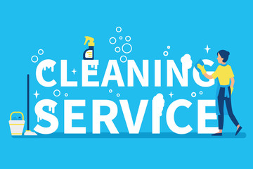 Fototapeta premium cleaning service