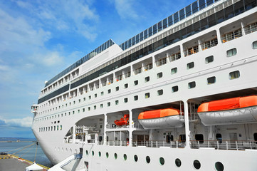 Naklejka premium Cruise travel ship