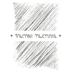 Pencil charcoal vector graphics for template banner with natural raw lines and curves. Grungy style and vintage abstract geometric effect.