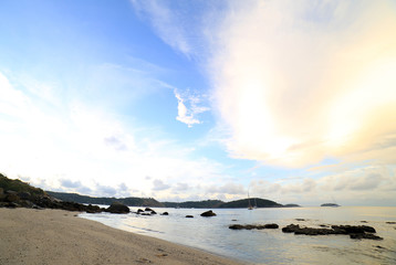 Morning sky in Ao Sen beach Phuket Thailand