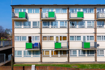 Council housing flats in East London