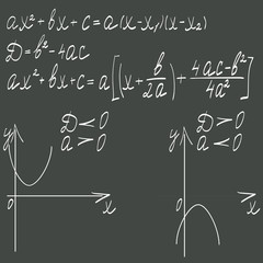 Mathematical formula on a dark background