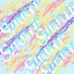 Abstract background with lettering summer