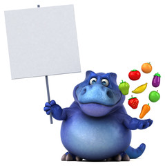 Fun dinosaur - 3D Illustration