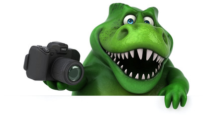 Fun dinosaur - 3D Illustration © Julien Tromeur