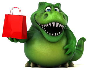 Fun dinosaur - 3D Illustration © Julien Tromeur