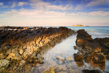 Morning on the Adriatic Sea in Croatia