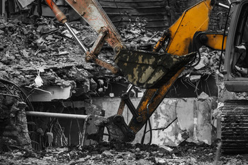 Fototapeta premium Ruined buildings