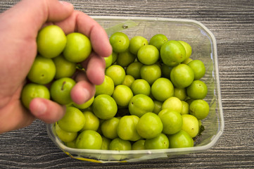 Sour green plum, the most wonderful and mouth watering sour plums, sour plums for the pregnant
