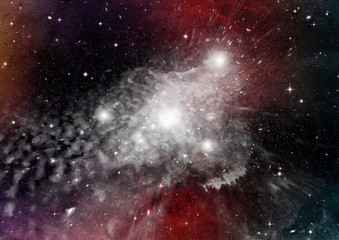 galaxy in a free space