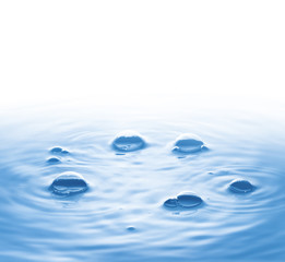 bubbles on surface of water